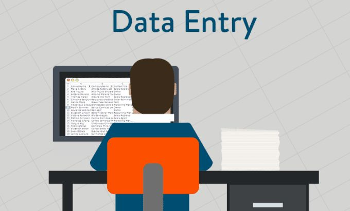 Data Entry Operator Undertake Data Entry Services: