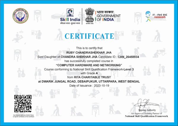 Naita Computer Certificate Computer Hardware and Networking Certificate - Rita Charitable Trust