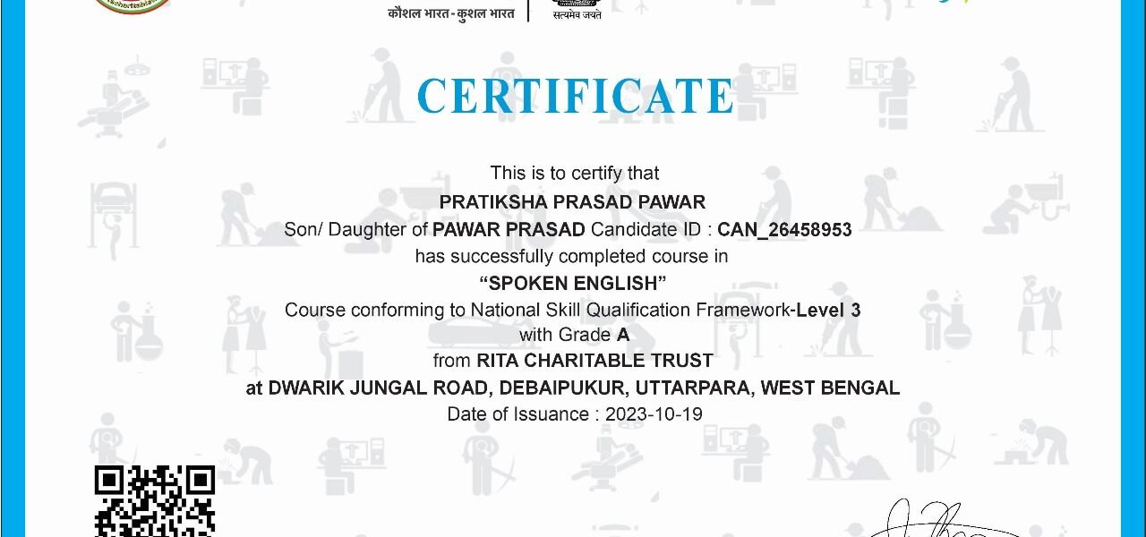 spoken English certificate